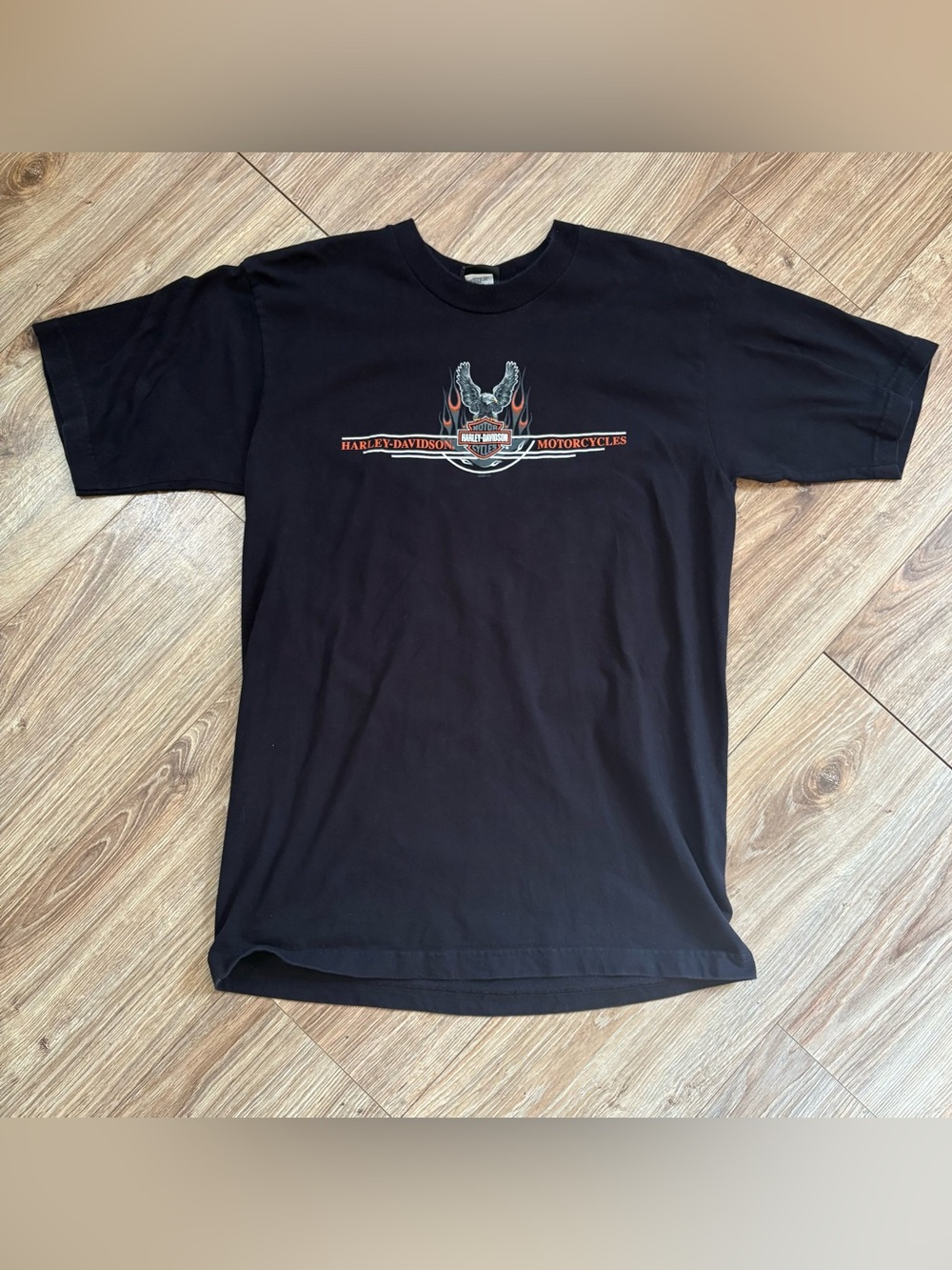 Harley Davidson Savannah Georgia River Street T-Shirt Black Graphic Men's Large